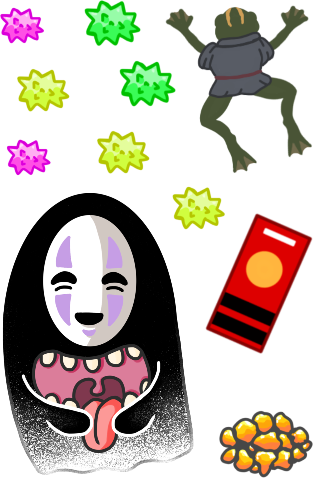 No Face Mini Sticker Sheet